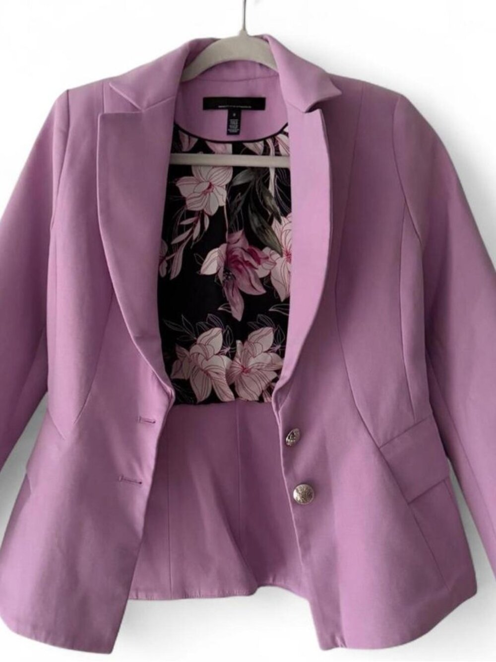 white house black market lavender blazer